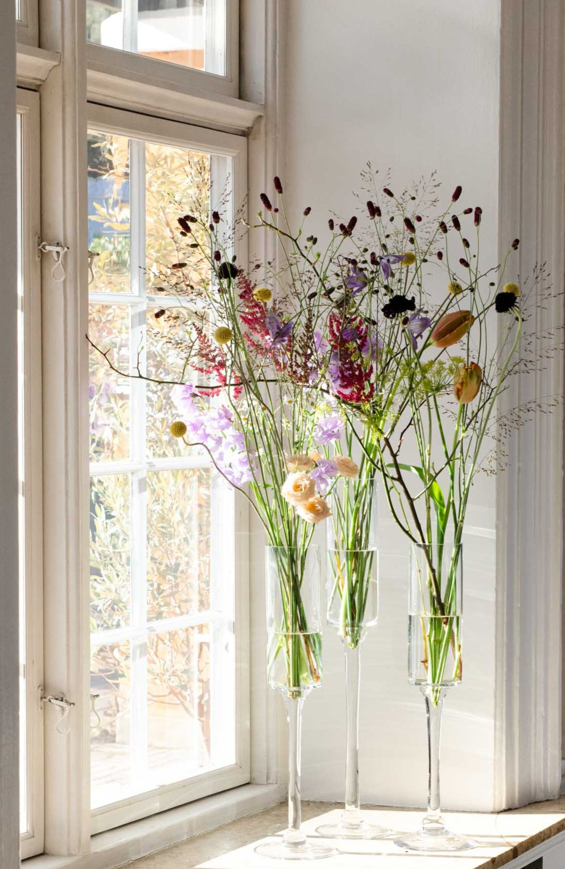 Vaser på stilk - 3  størrelser