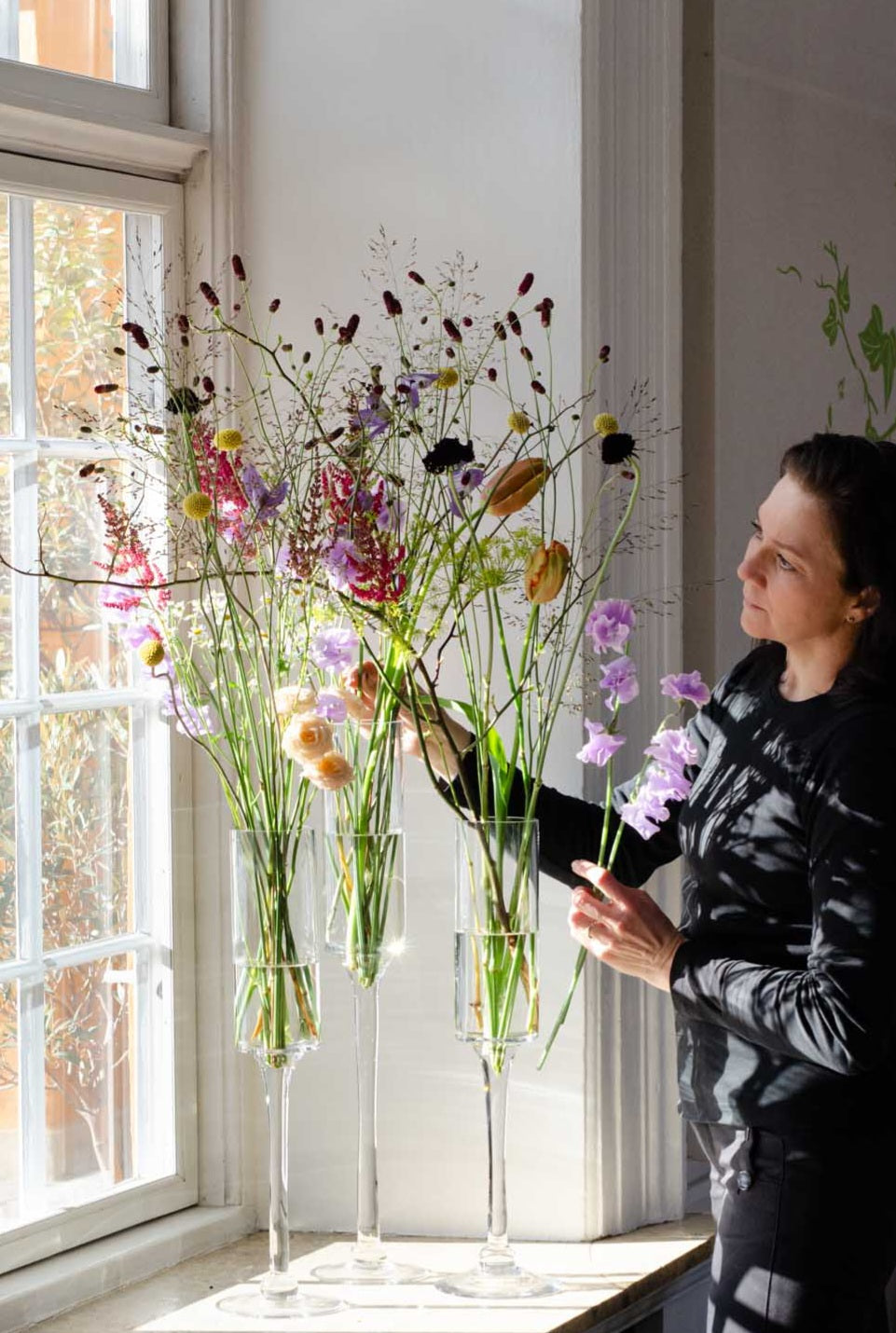 Vaser på stilk - 3  størrelser